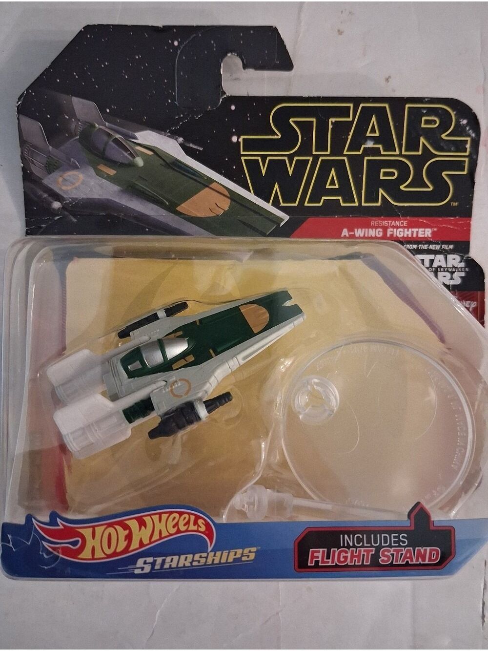 Hot Wheels A-WING FIGHTER Star Wars Starship ~ FYT74 Flight Stand